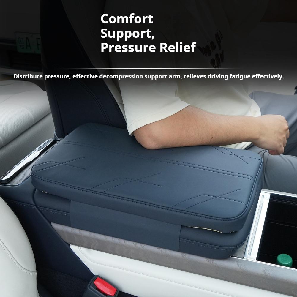 Fit For ZEEKR 9X 2025 Car Specialized Armrest Box Leather Boosted Protective Pad Adhesive Free Interior Decoration