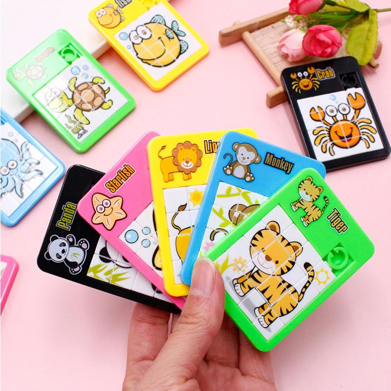 

Cartoon Animal Slide Puzzle For Kids Early Educational Toys Goodie Bags Stuffers Classroom Prizes Birthday Party Gifts (As shown-31603)-