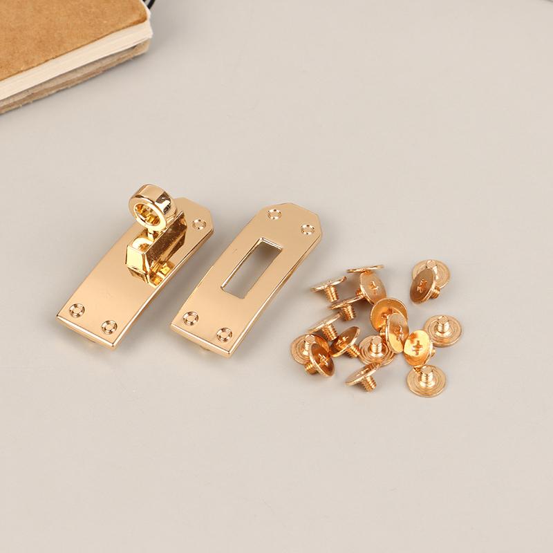 1Set Bag Lock Set Metal Buckles Clasp For Bag Strap Women Handbag Purse Twist Locks Diy Hardware Accessories