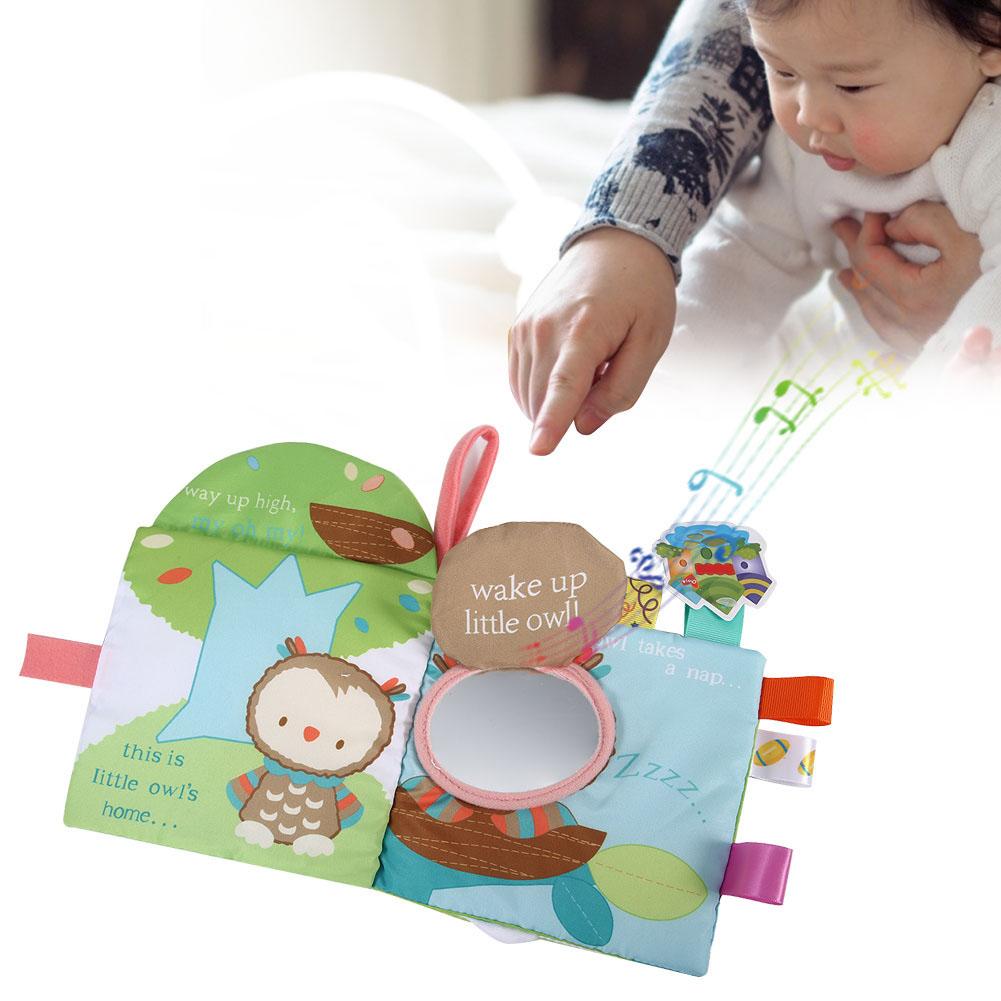 Baby Rattle Cloth Book Cute Cartoon Pattern Learning Wear Resistant Educational ToyType C