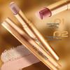 YZS Radiant Three-Color Eyeshadow Stick: Pearlescent Glitter Gradient Pencil for Contour & Highlight.