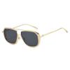 Non-polarized Fashion Steam Punk Double Girder Sunglasses Men Women Metal Square High Definition Driving Eyeglasses