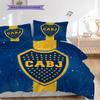 Boca Juniors Pattern Bedding Quilt Set Quilt Cover Pillowcase Home Decoration Birthday Gift (1 * duvet cover + 2 * pillowcase, without core)
