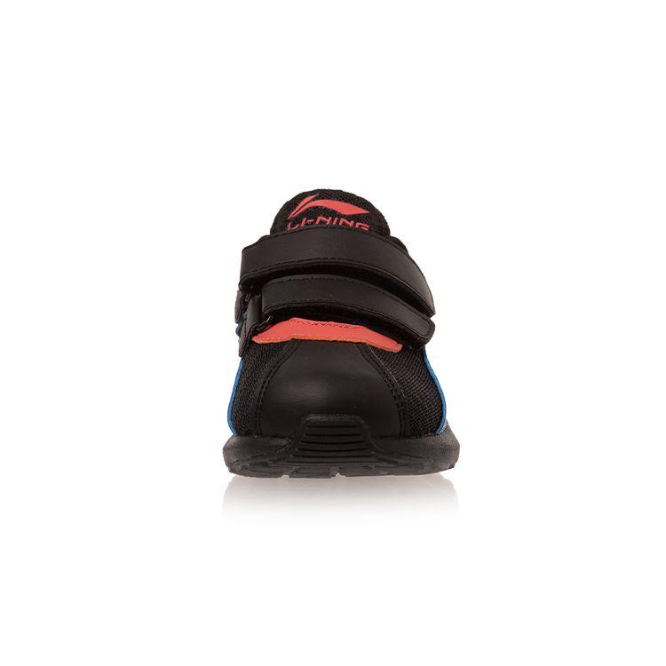 Li Ning Kids Sports Lifestyle Series Velcro Non-Slip Wear-Resistant Breathable Casual Shoes Kids Casual Shoes Black Blue Orange YKAP148-31