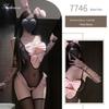 Flirty Backless Crotchless Bunny Bodysuit for Role Play