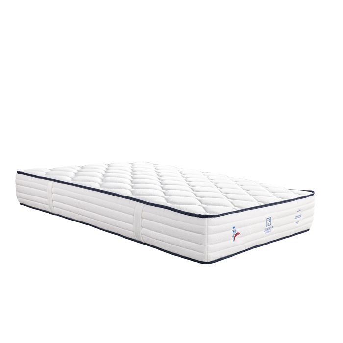 Mattress Set 90x190 Cm, Patriote, 27 Cm, Pocket Springs, Firm, Summer/winter Side + Gray Base 20 Cm Thick + Pillow + Duvet
