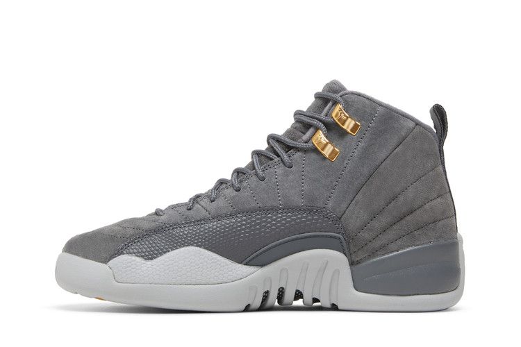 Kids' Sneakers Jordan 12 Retro Dark Grey (GS) Dark Grey/Dark Grey-Wolf Grey