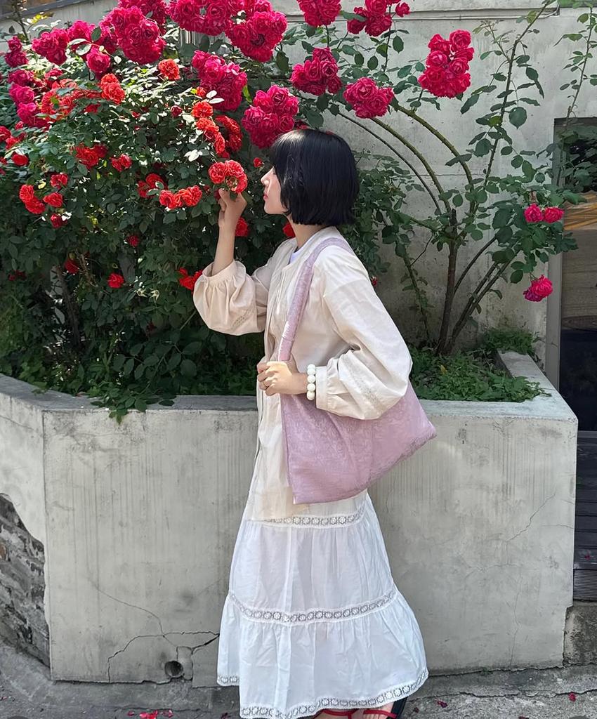 Olai Kang-Kang (Camellia) Floral Lace Tiered Skirt_White (2 Colors)