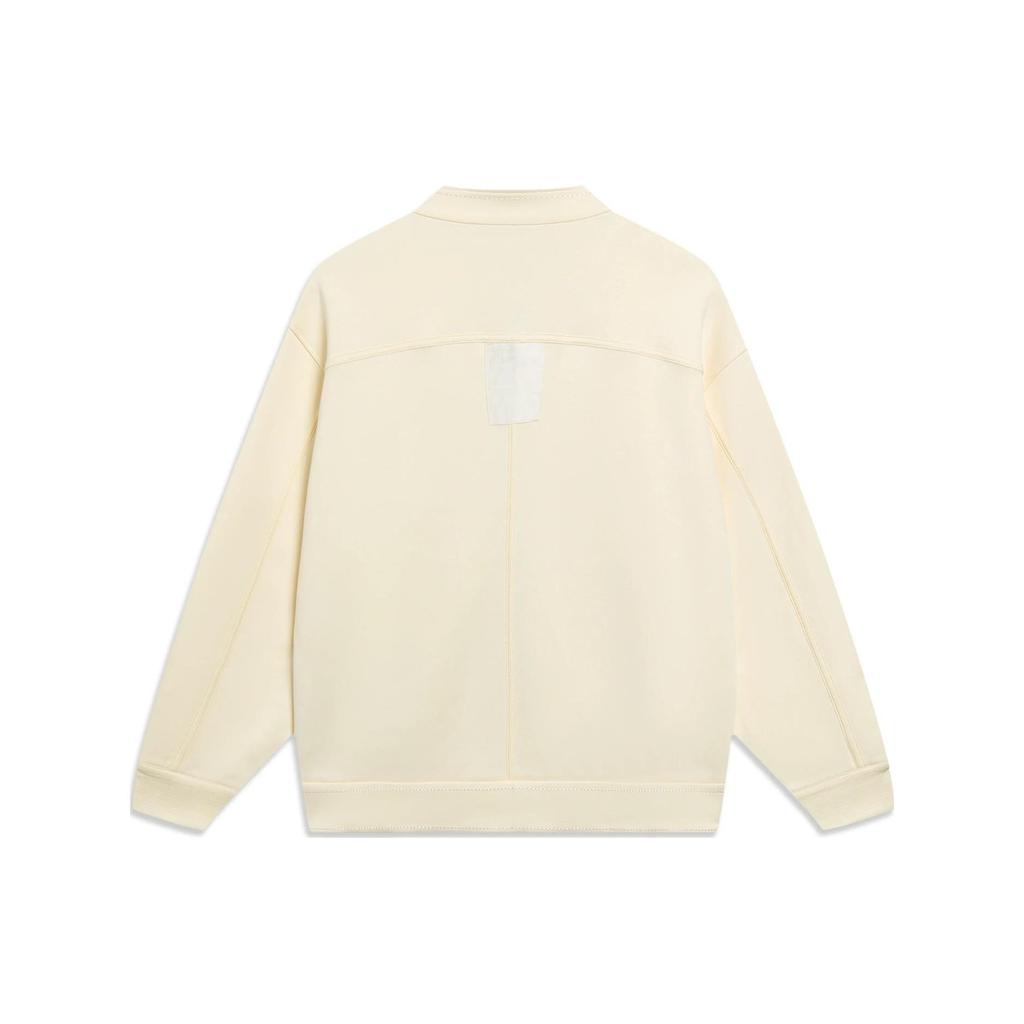 Li-Ning X Jackie Chan Kung Fu Series Solid Color Zip-Up Loose Knit Jacket Men Outerwear AFDT113-3