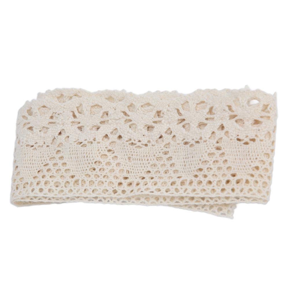 1pcs 10 Yards Length Lace Trim Sewing Cotton Thread Lace Ribbon Roll For Sewing Projects