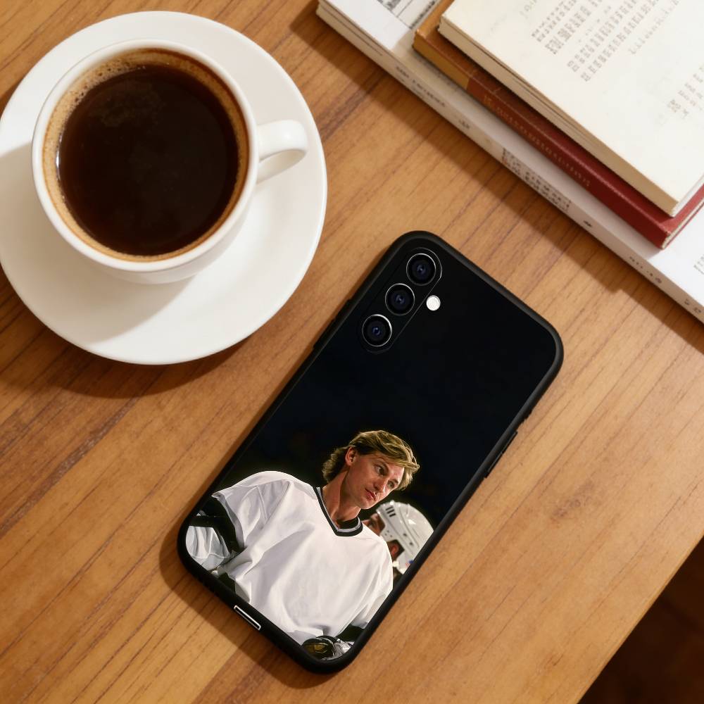 W-Wayne G-Gretzky Phone Case Black Silicone Soft For Samsung Galaxy A73,A72,A71,A70,A53,A52,A51