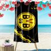 Borussia Dortmund Print Beach Towel, Large Soft Quick Dry Towel for Beach Camping Swimming