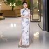 New Cheongsam Dress Improved Version Chinese Retro Cheongsam Dress National Style Chinese Long Cheongsam Daily Wear