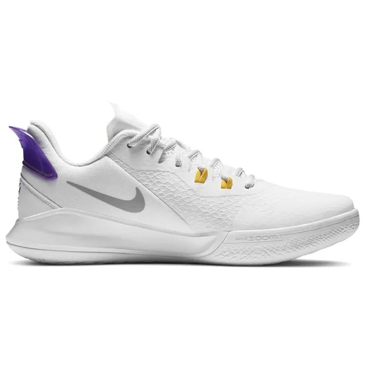 Nike Mamba Fury EP 'Lakers Home' (Unisex) White / Field Purple / Amarillo / Light Smoke Grey Basketball Shoes CK2088 101