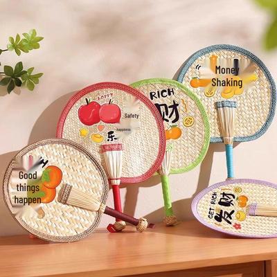 Bamboo Woven Retro Fan: Handmade Summer Cooling, Eco-Friendly Traditional Craft