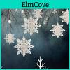 Artificial Paper Snowflakes 3d Garland Banner Christmas Decorations For Home Winter Birthday Party Fake Snow Ornaments