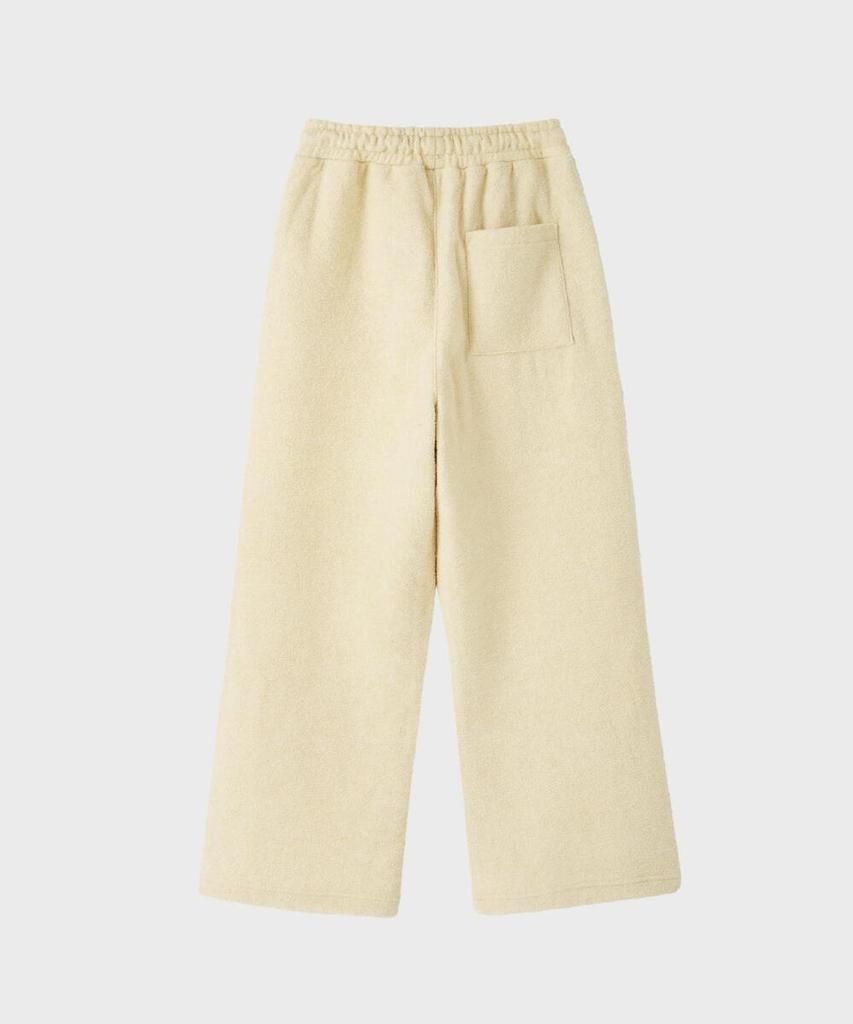 FALLETT Fleece Two-Way Elastic Waist Pants Beige