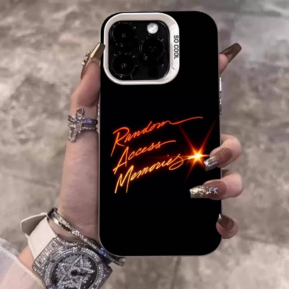 D-Daft Punk Band France Color Phone Case For IPhone 17 16 15 14 13 12 11 Pro Max Plus Pro Shell