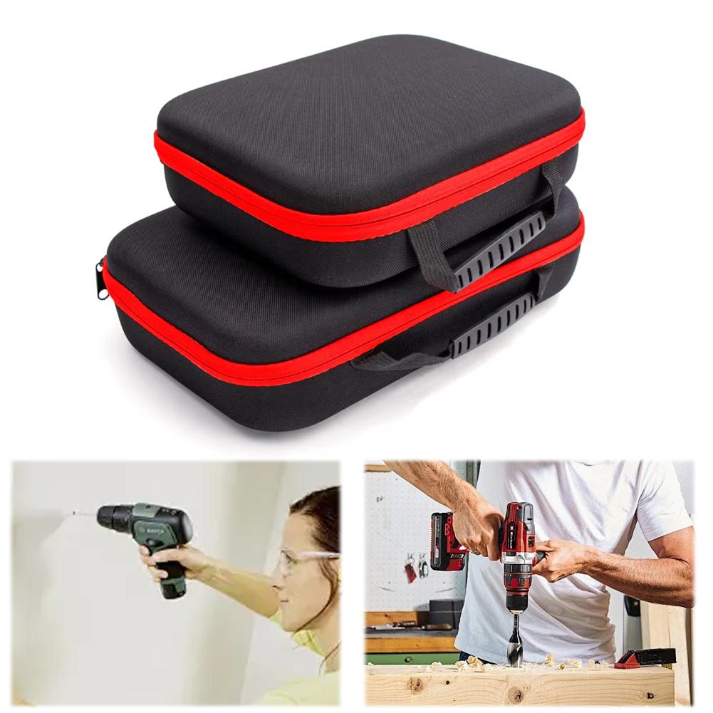 Multifunction Portable Electric Drill Tool Bag Shockproof Tool Handbag Tool Storage Bag Electrician Hardware Organizer