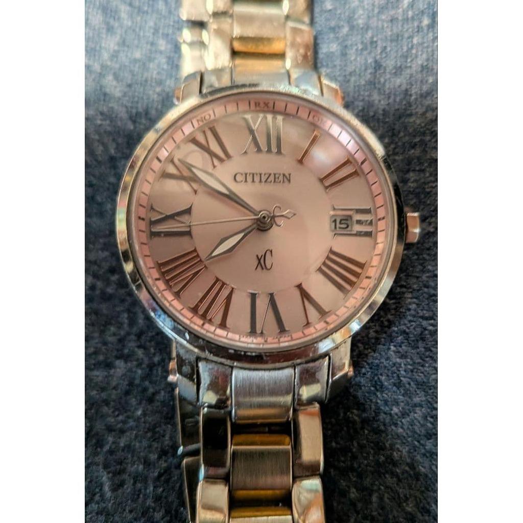 Used CITIZEN XC Radio Watch Rose Gold/Silver