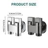 G1/2  Twin Control Angle Valves Washing Machine Faucet Toilet Triangles Valves for Water Regulation in Kitchen
