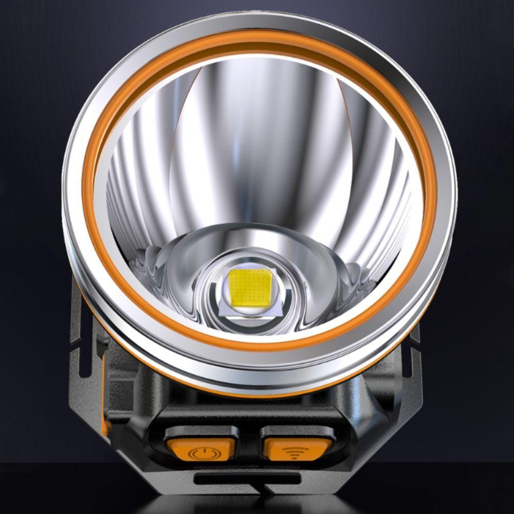 Adjustable Multifunctional Headlamp USB Rechargeable Strong Light Flashlight  Outdoor Camping