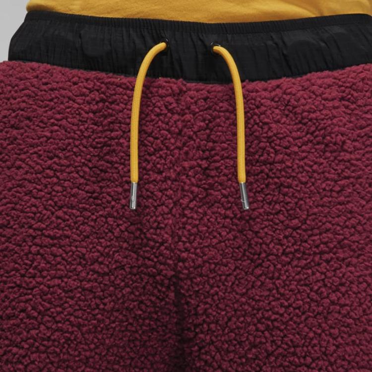 Jordan Colorblock Logo Embroidery Drawstring Elastic Waist Joggers Men Bottoms Red DV1570-680