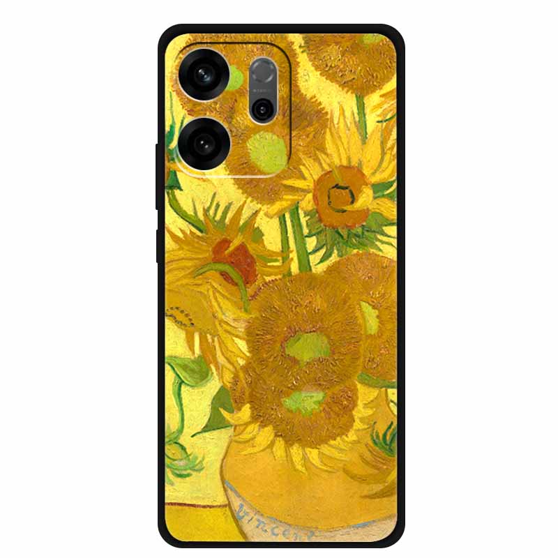 For Oppo Reno14 F Case 3D Flowers Emboss Phone Cases for Oppo Reno 14 F Reno14F 5G Back Protective Covers Soft Silicone Bumper