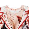 Eyab Halloween Holiday Nurse Zombie Digital Print Short Sleeve T-Shirt