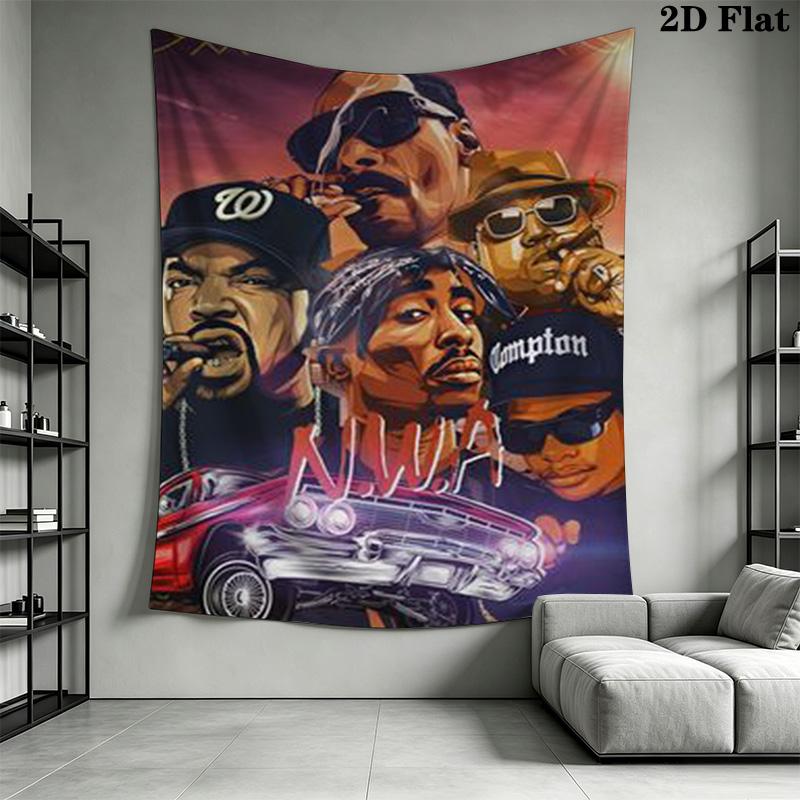 Hip Hop Legends Visual Celebration Bedding 1 Duvet Cover 2 Pillowcase Without Core Bedding Set Christmas Birthday Gift Soft And Comfortable