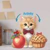 2D Flat Cat DIY Shaking Head Cat Food Diamond Painting Desktop Decorations