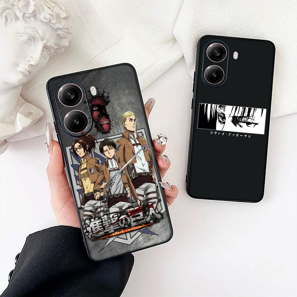 Eren Jaeger Levi Attack on titan Phone Cover for Apple iPhone 16 17 Air 14 15 Pro Max Plus 16+ 16E 14+ ProMax Protective Case
