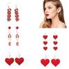 Temperament Pendant Earring Sweet Cool  Love Heart Charm Earrings Y2K Style Small Hoop Earrings Fashion Jewelry