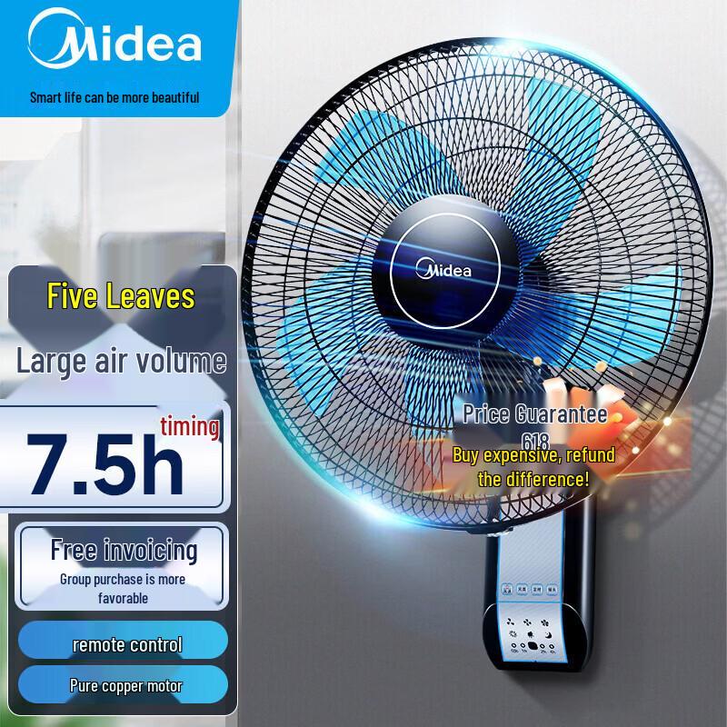 Midea 16-inch Wall-Mounted Industrial Fan
