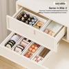 Telescopic Drawer Organizer with Built-in Compartments for Cosmetics and Lipstick