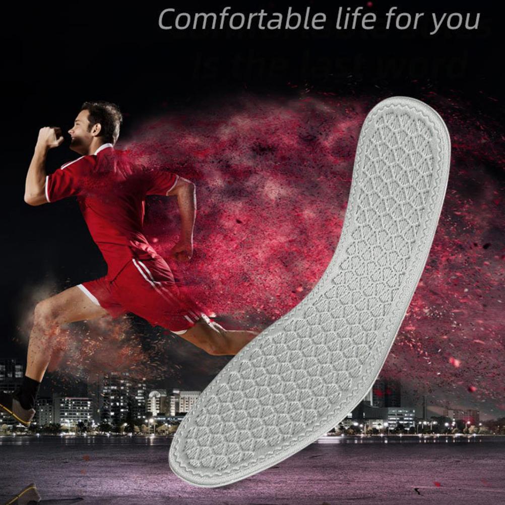 3 Pairs Breathable Shoe Insoles Inserts Trimmable Soft Cushioning Walking Comfort Sport Insoles Shock Absorbing