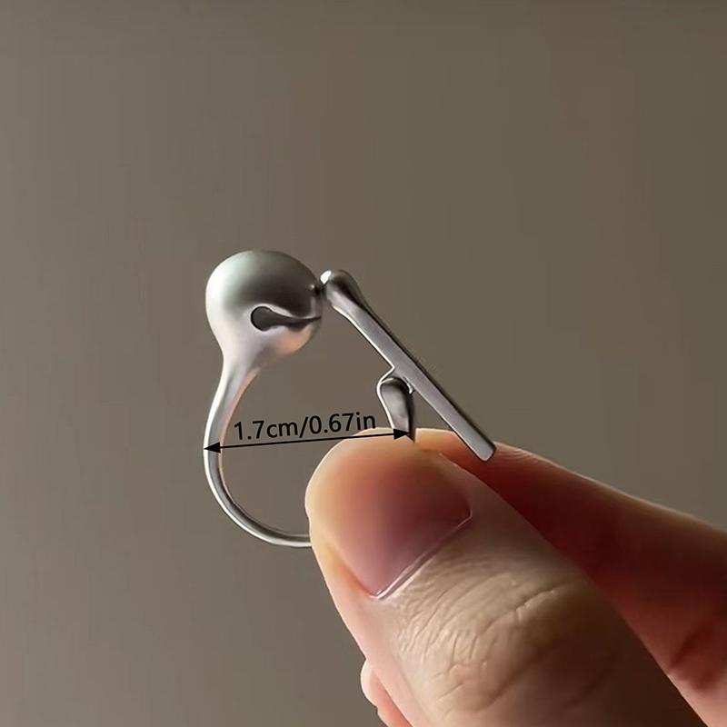 

Нажимаемое Деревянное Кольцо-Рыбка Креативный Дизайн Снятие Стресса Нишевые Кольца Серебристый Цвет Простое Женское Вечеринка Подарок на День Рождения Ювелирные Изделия