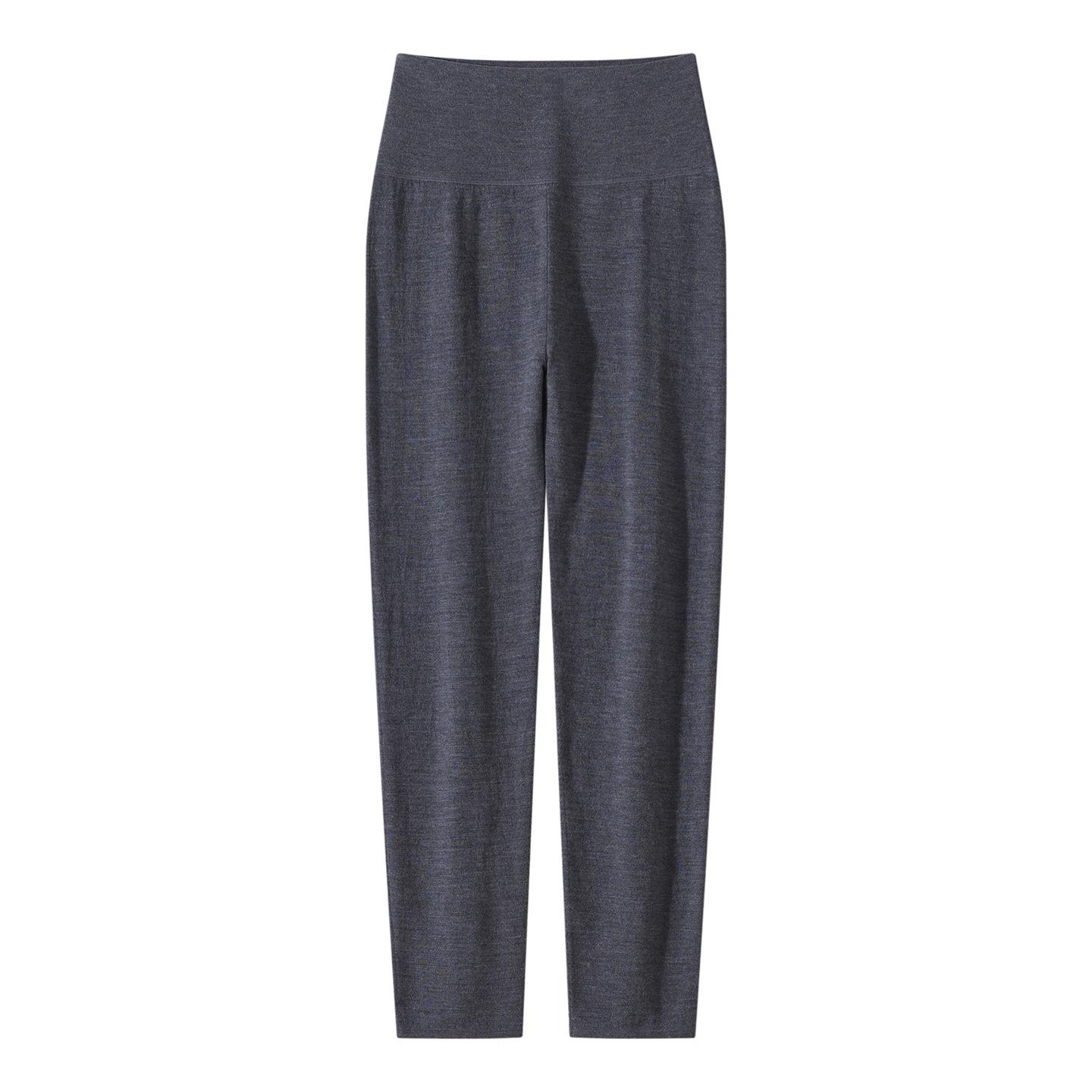 

Women s High-Waisted Wool Leggings: Slim-Fit, Body-Shaping, Warm, and Stretchy for Spring, Autumn, and Winter. Extra Large серый