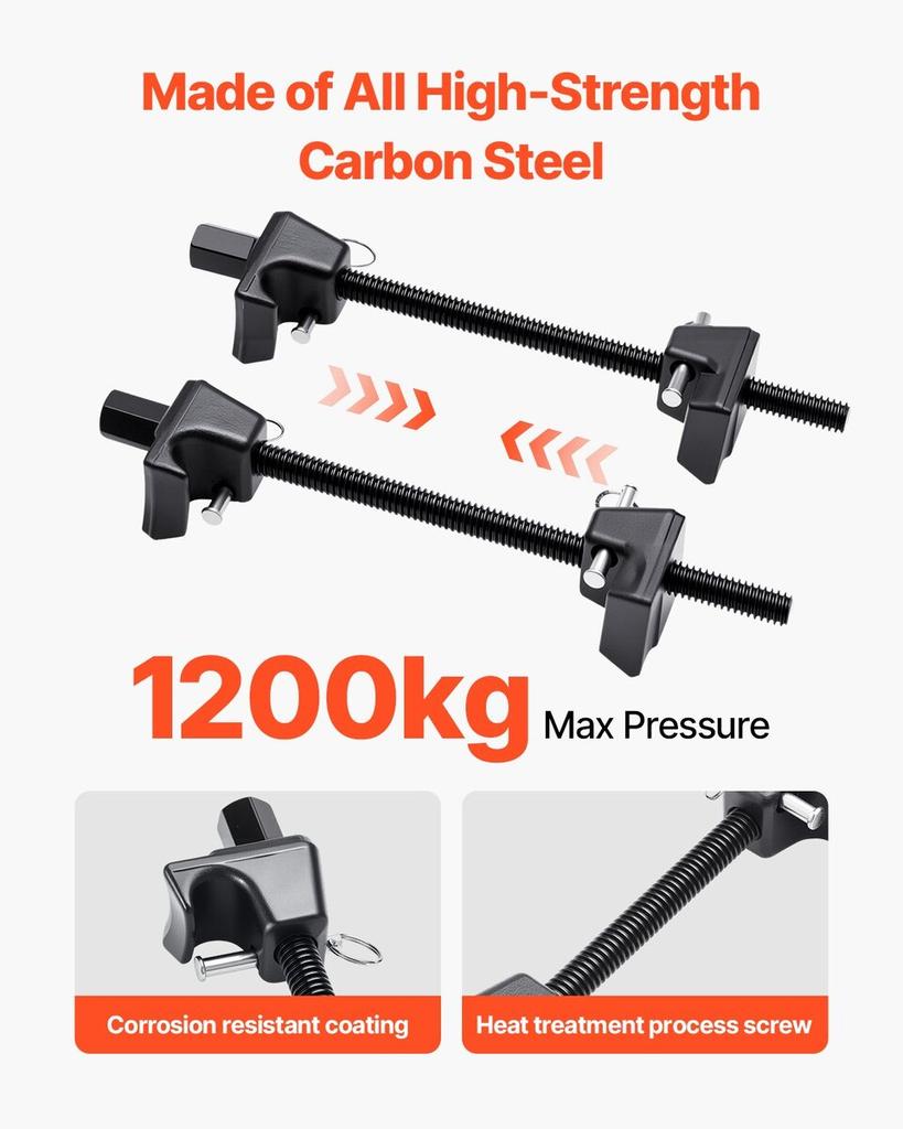 Strut Spring Compressor 2 Pcs Coil Spring Compressor Tool 10.4-Inch Range