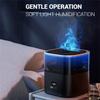 Digital Display Simulation Flame Humidifier Large Capacity Home Mist Diffuser, EU Plug
