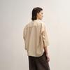 LESS 2025 Autumn Stand Collar Three-Quarter Sleeve Shirt