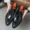 Fashion Italian Oxford Shoes For Men Luxury Patent Leather Wedding Shoes Pointed Toe Dress Leather Shoes Classic Original Derbies Shoes