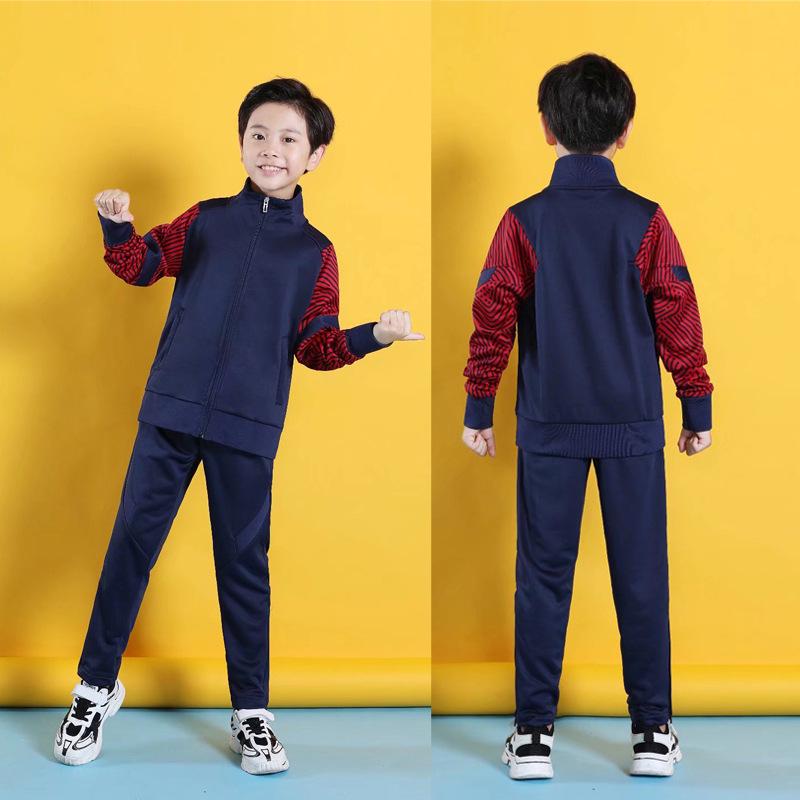 Kids' Unisex Long-Sleeve Football Training Suits – Customizable Autumn/Winter Sports Jackets