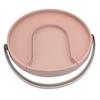 Kitchen Storage Turntable Non Skid Kitchen Spice Beverage Pull Out Organizer Rack for Kitchen Cabinets PantryPink