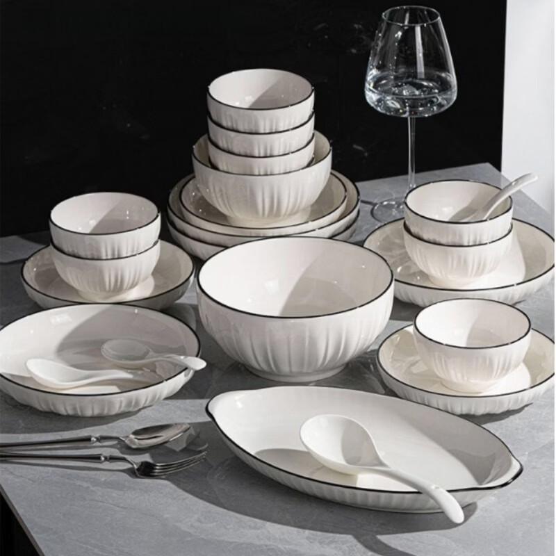Haoya Jingdezhen Underglaze Ceramic Dinnerware Set
