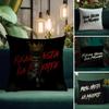 H-Hasta La M-Muerte Hot Cushion Cover Natural Linen Pillow Case Double-Sided Print Decorative Sofa Pillowcase Home Decor Gift