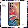 Fashion Cartoon Ponyo Phone Case For Samsung Galaxy S25 S24 S23 S22 S21 S20 Plus Ultra Note20 Limited Soft Black