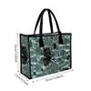 Trendy Cracked Glass Print Tote Bag Large Capacity Durable Daily Shoulder Bag for Outdoor Commute Shopping