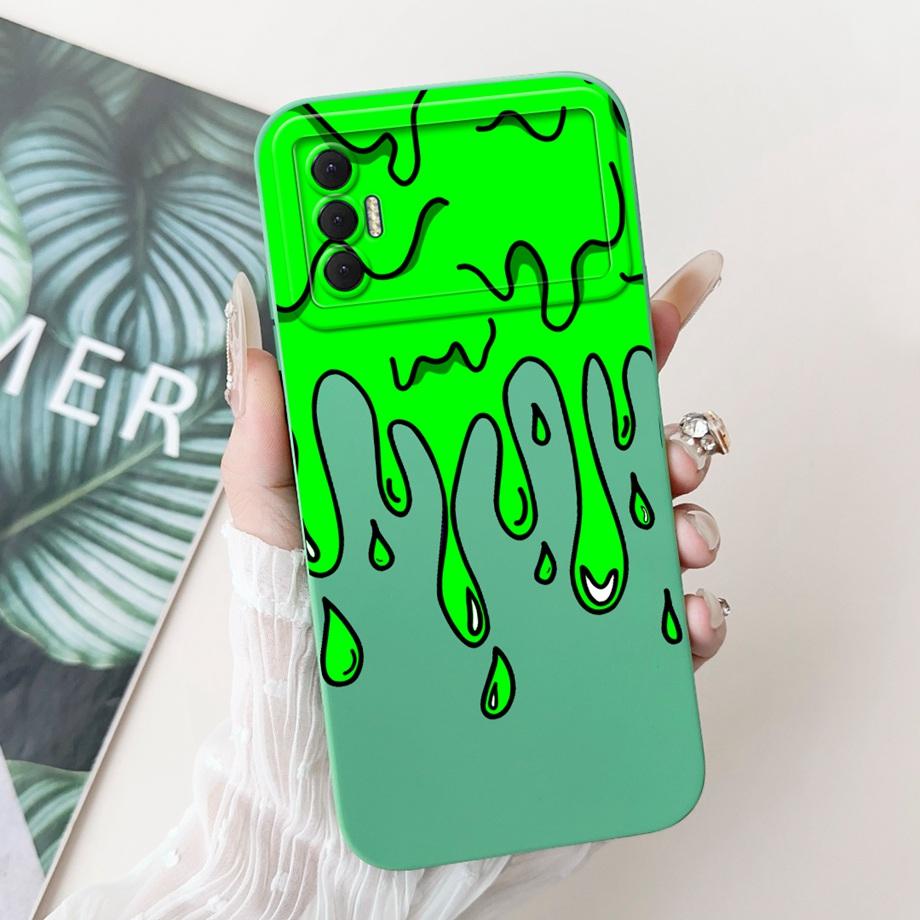For Tecno Spark 8P KG7H KG7 KG7n Case Liquid Silicone Soft TPU Back Cover For Spark8P 8 P Phone Funda Gothic Black Night Bumper