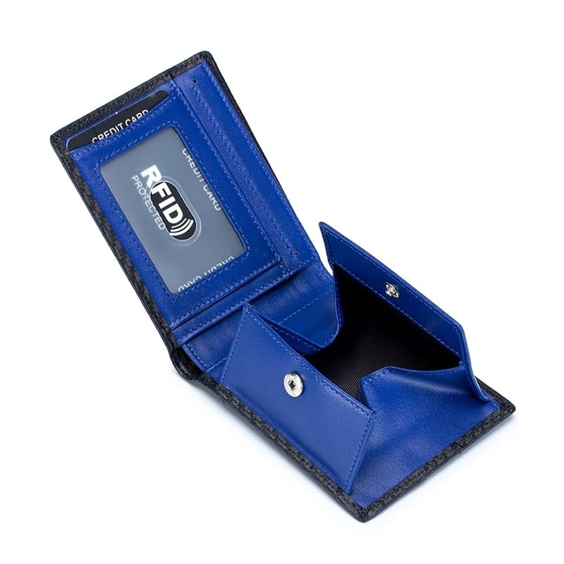 

[Yocipa] RFID prevention bifold genuine leather men s wallet compact Thin multifunctional card case men s bifold wallet mini coin Get in coin case